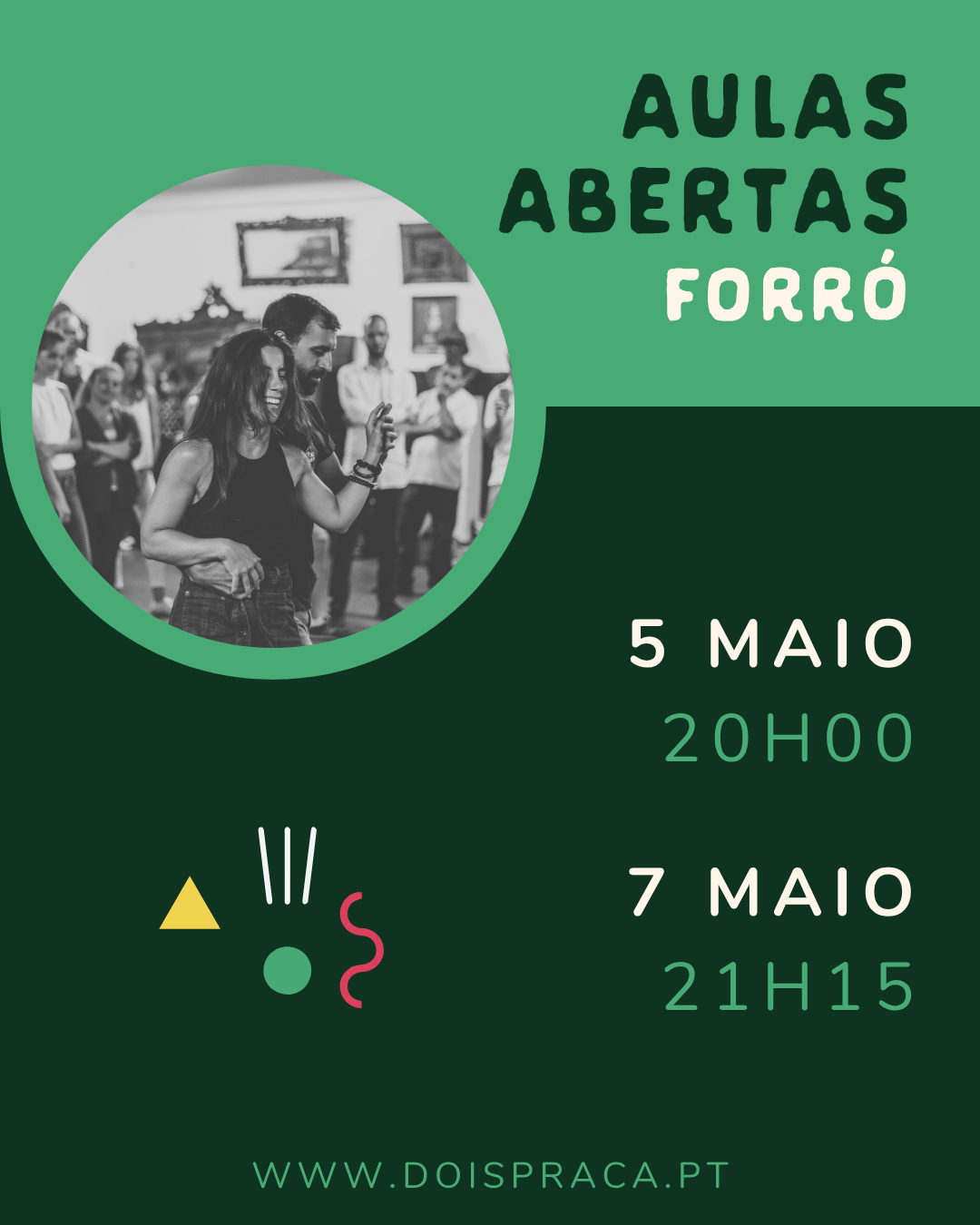 Aulas abertas de forró